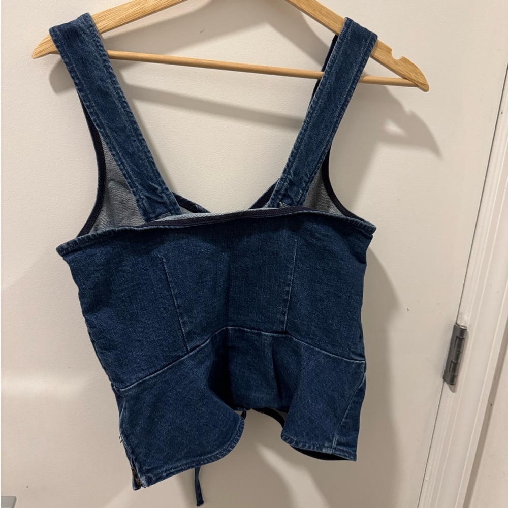 Reformation Fina denim top - size 6 - Picture 7 of 7